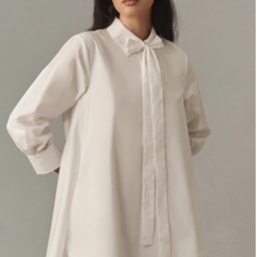 English Factory Bow Shirt Dress size small